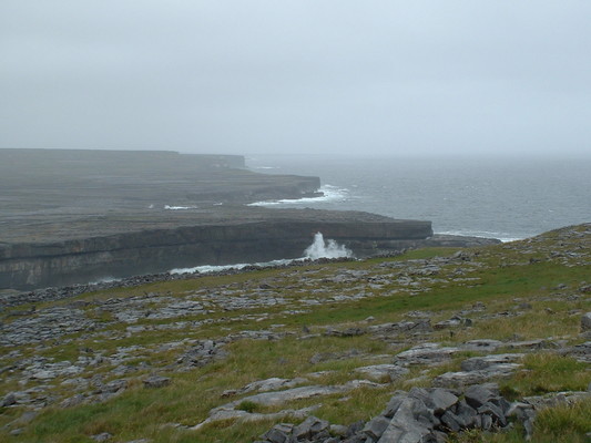 Waves on cliffs